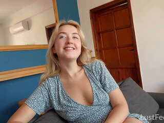 Fucking a hot blonde teen on vacation