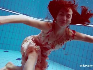 Swimming pool attractive deity Martina libidinous and naked xxx movie vids