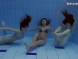 Oversexed babes simma naken underwater