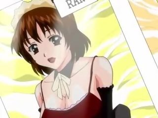 Anime maid seducing her boss