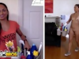 BANGBROS - Petite Housekeeper Gets Her Hispanic Pussy Wrecked On The Job