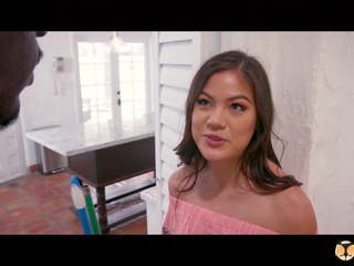 Shedoesanal - Asian Maid Kendra Spade's Ass Destroyed by