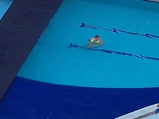 3 vrouwen bij de zwembad non-nude - deel ii, vies klem 4b