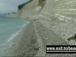 Tajemnica amatorskie nagie plaża footage wideo