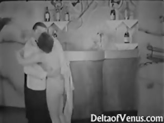 진정한 포도 수확 성인 비디오 1930s - 여성 여성 남성 삼인조