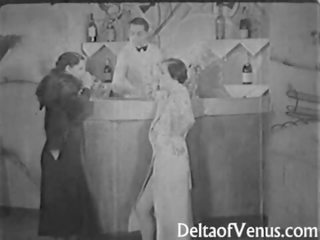 Автентичен реколта секс филм 1930s - един мъж две жени тройка