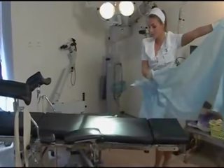 First-rate infermiere në cirk çorape të gjata dhe taka në spital - dorcel