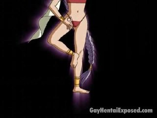 Provokues anime pederast duke i ekspozuar e tij desirable trup